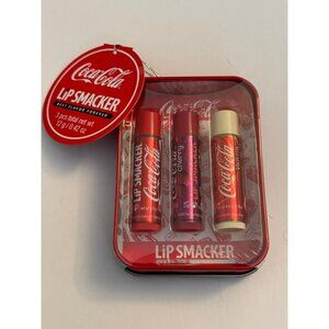 Lip Smacker Coca Cola Coke Lip Balm Gift Set 3 Flavors In A Tin New HW1